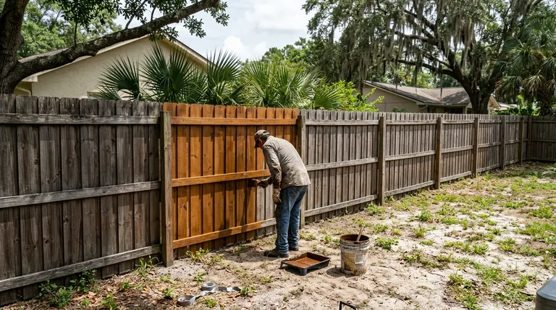 Fence Staining & Restoration Jacksonville