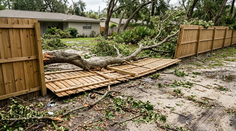 Storm Damage Fence Repair Jacksonville