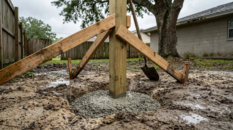 Fence Post Repair & Replacement Jacksonville